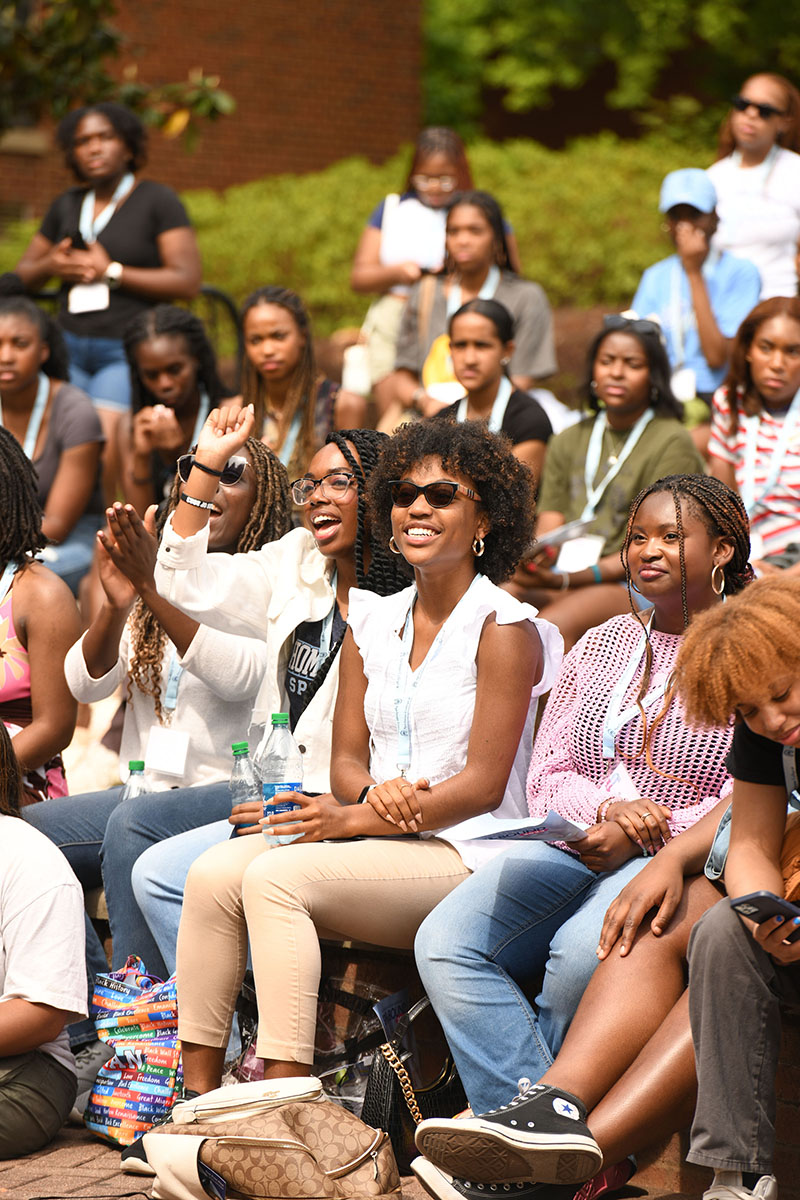 Excited Spelman Students at New Student Orientation