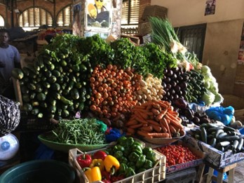 Vegetables at market (Senegal) | Spelman College