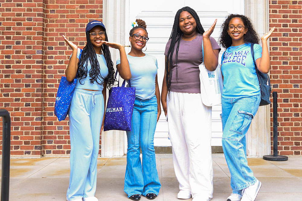 Spelman Students on stair steps