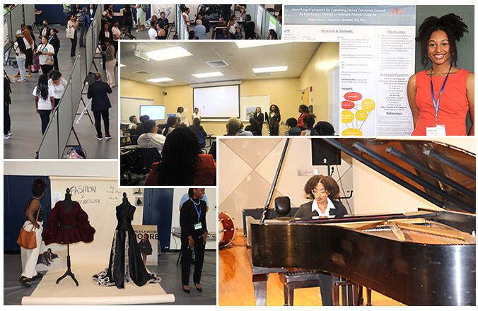 Collage of Research Day Presenters at Spelman College