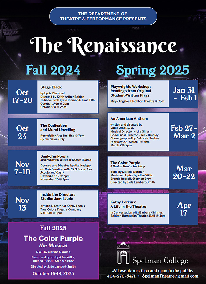 Theatre Fall and Spring Schedule