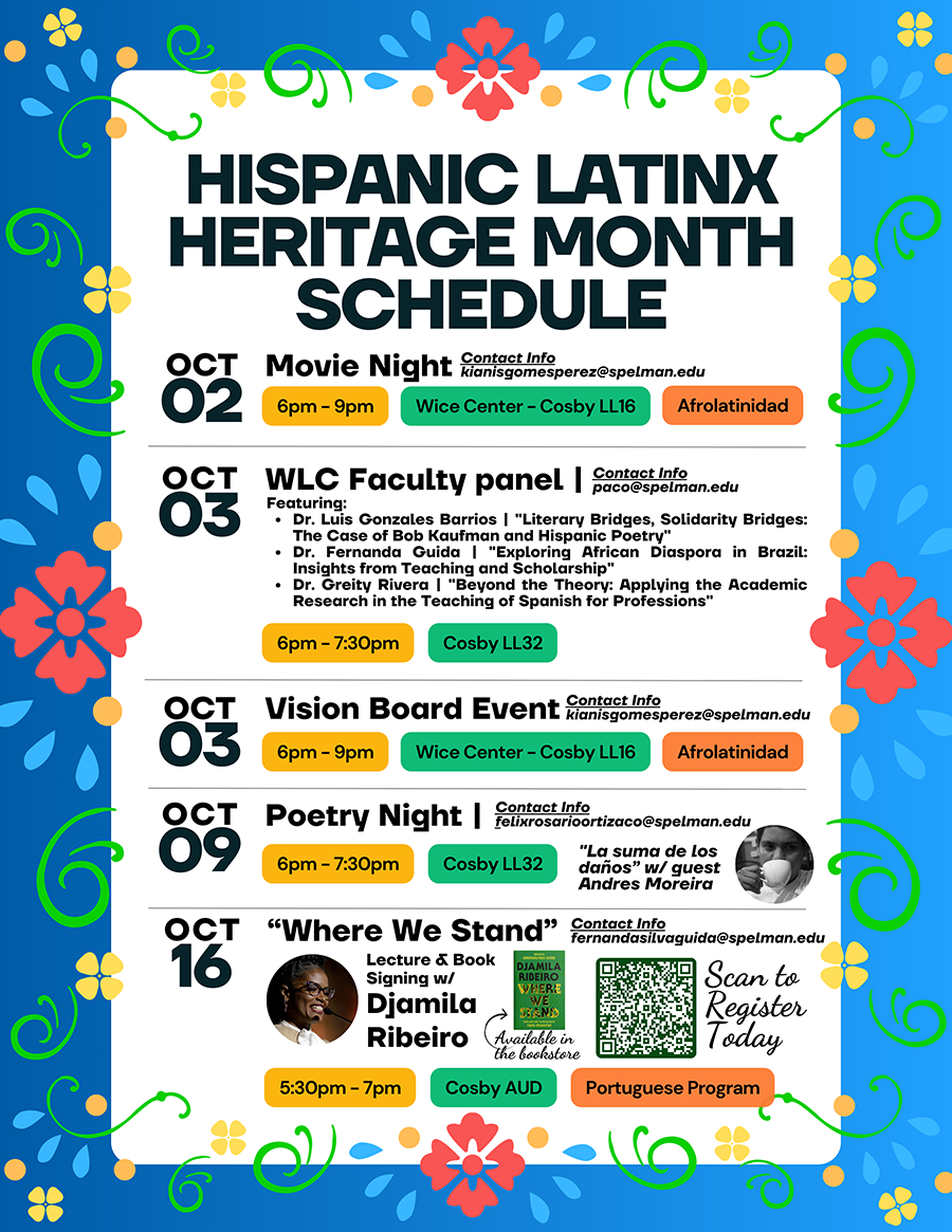 Hispanic Heritage Month Event Flyer