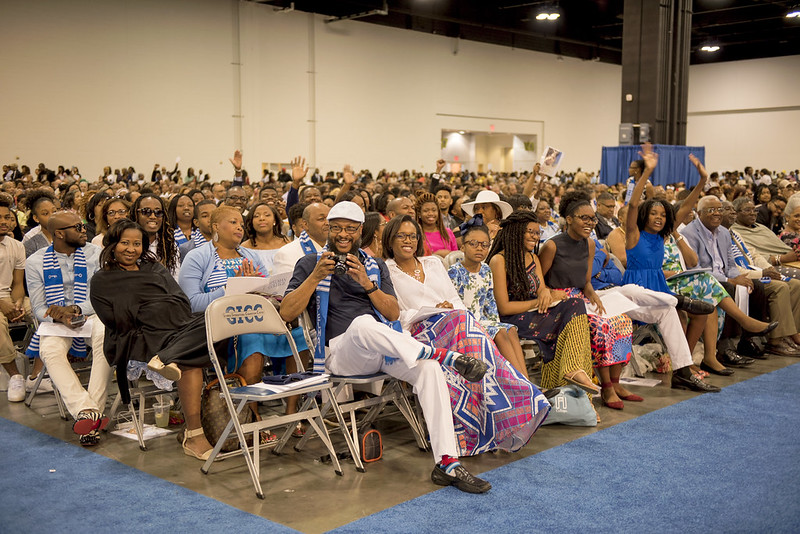 Crowd attending the Spelman College Commencement