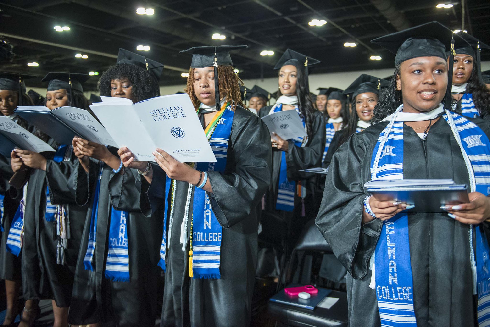 Graduates at the Commencement Venue for Spelman College.