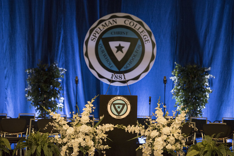 Photo of the Spelman College graduation ceremony venue