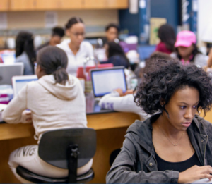 Spelman Students in Lab