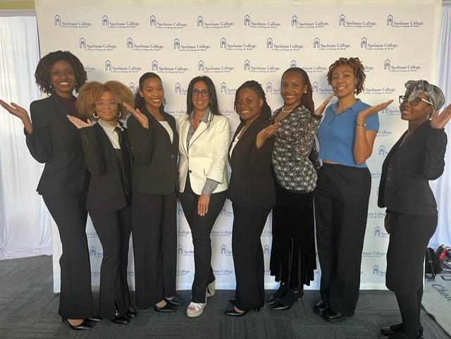 spelman students at event 