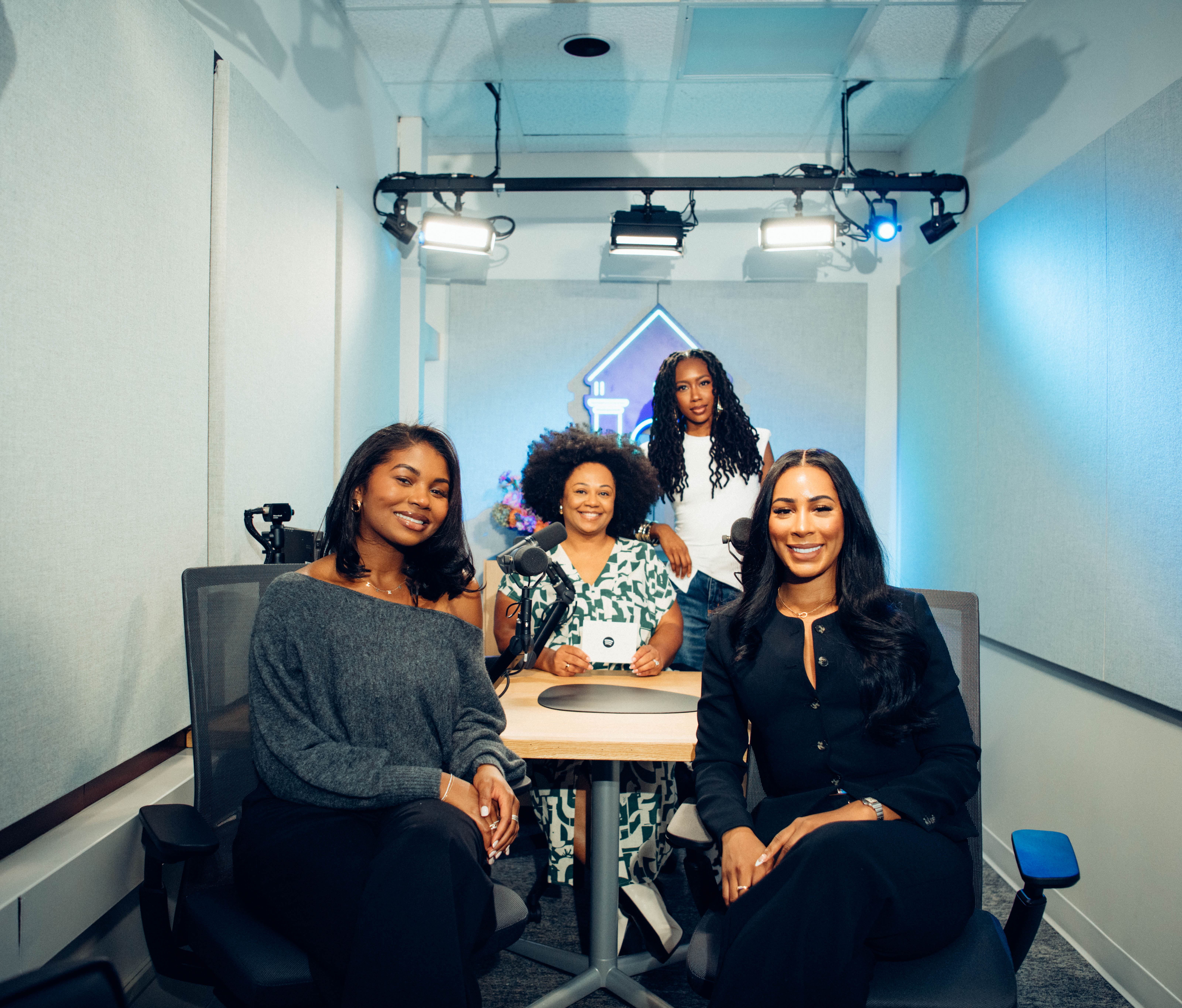 Panelist group shot in studio