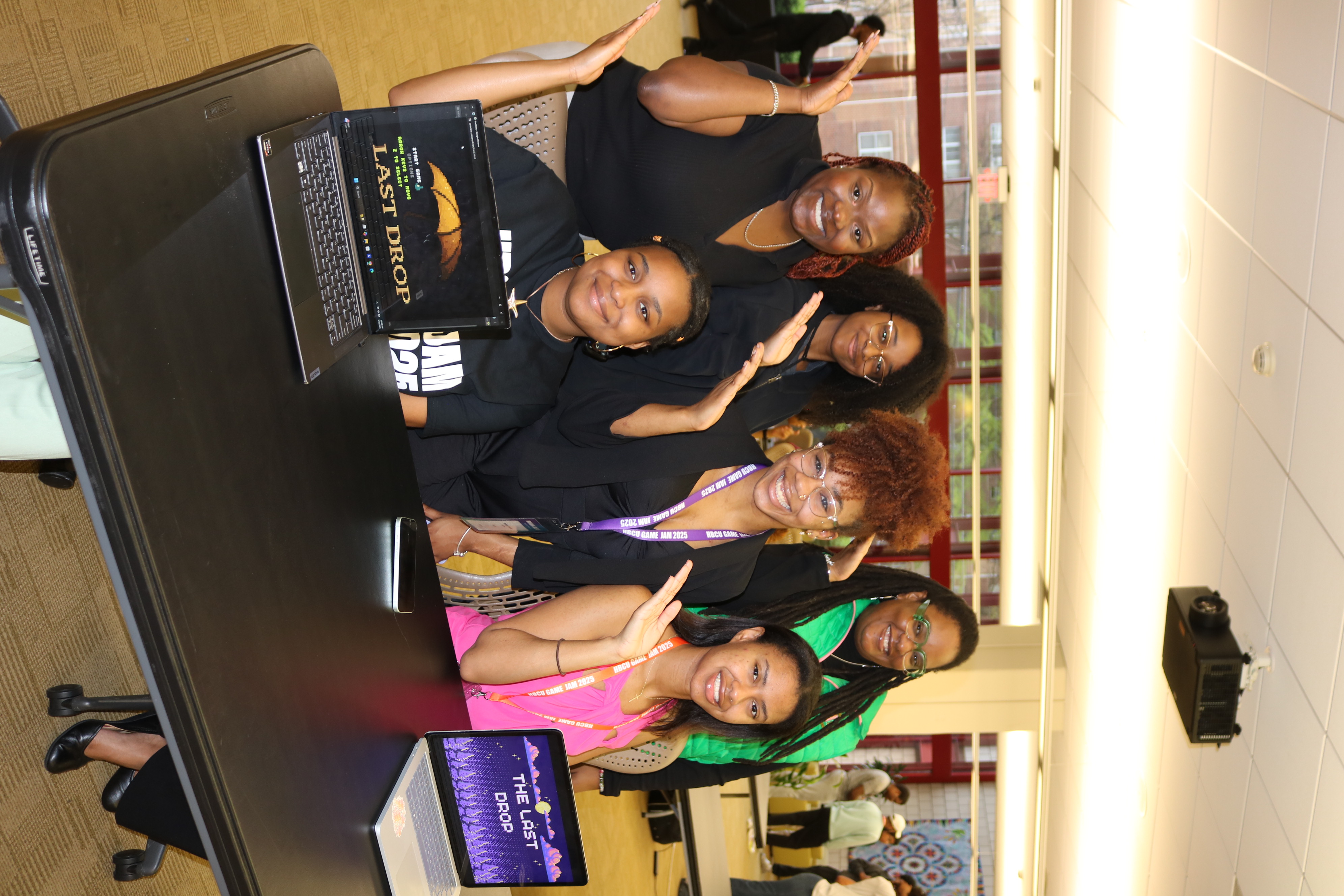 Spelman students at HBU Game Jam