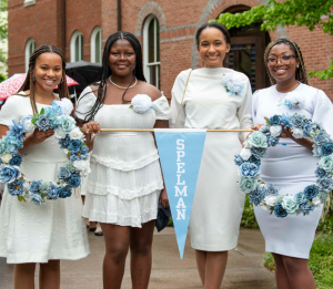 Group singing the Spelman Hymn