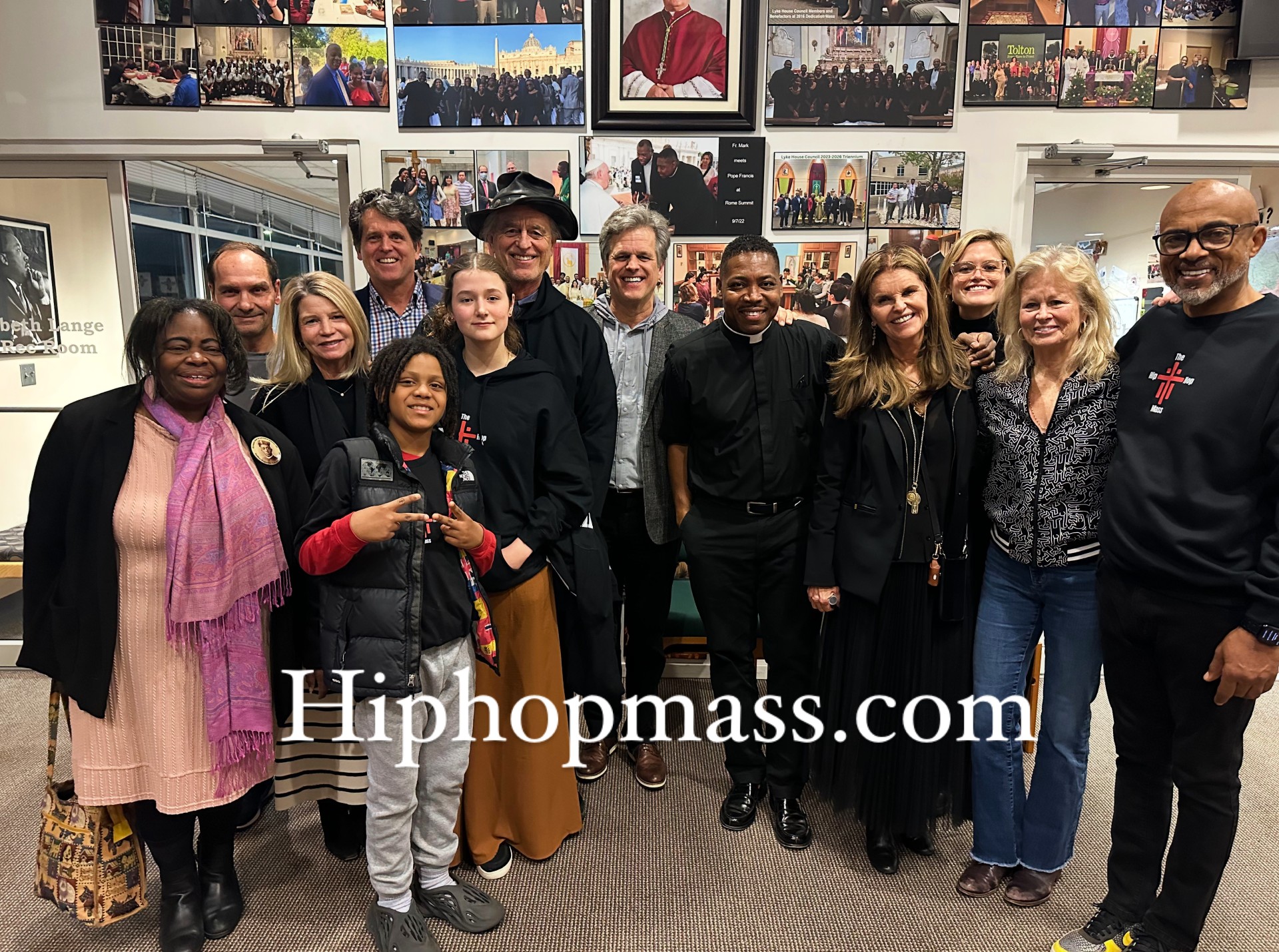 Kevin Johnson Hip Hop Mass and Shriver Family